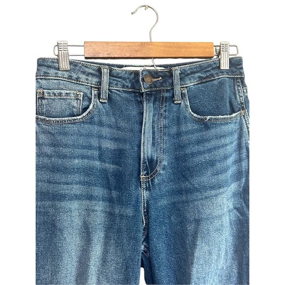 Ripped Distressed High Waisted Jeans Medium Wash Denim - Picture 2 of 6